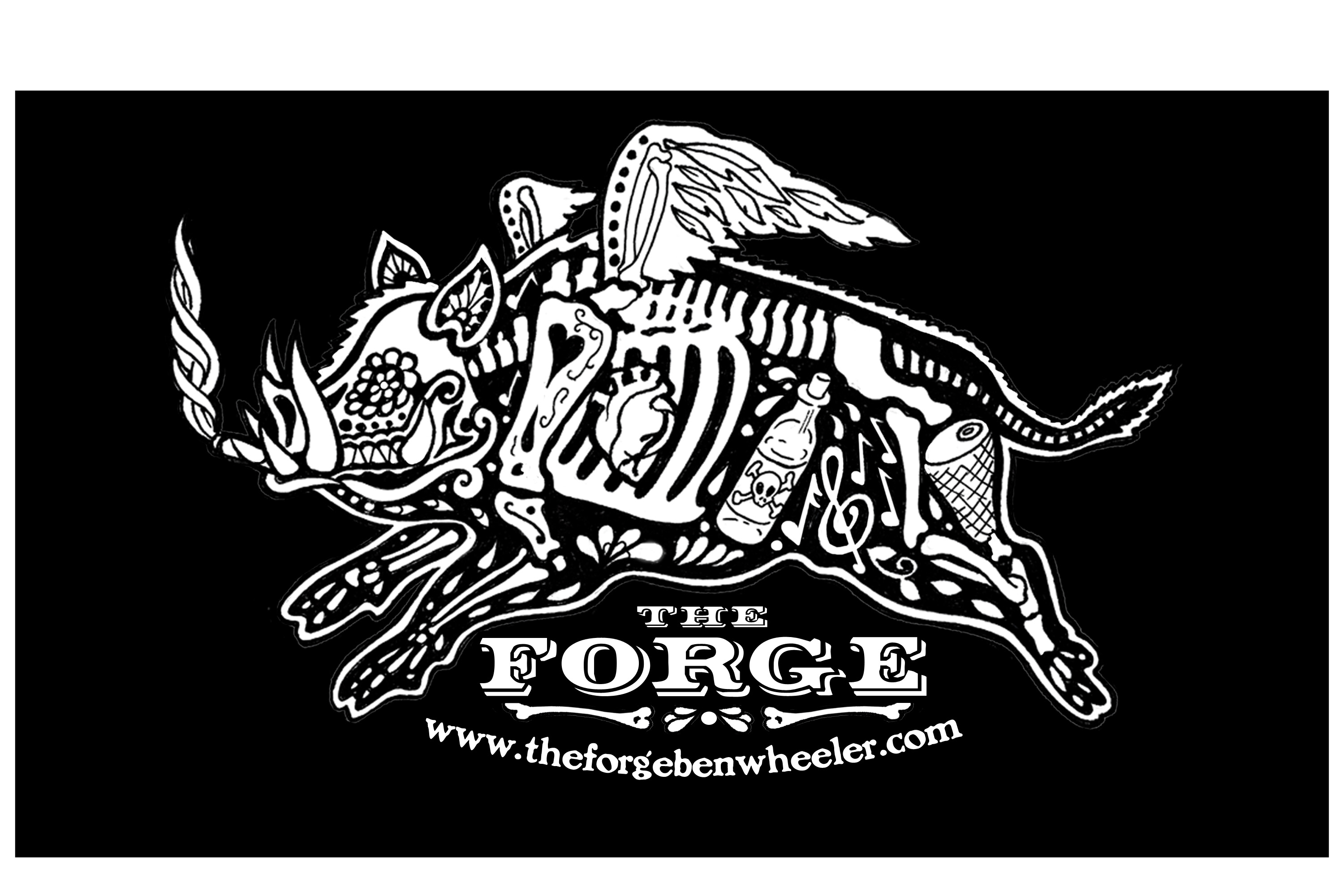 Sugar Skull, Hog Fest T shirt, Ben Wheeler